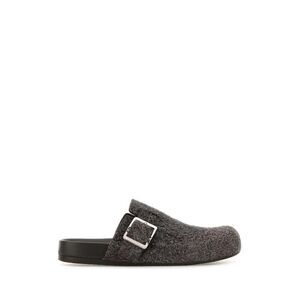 LOEWE Fuzzy Clog Sandals Men BROWN